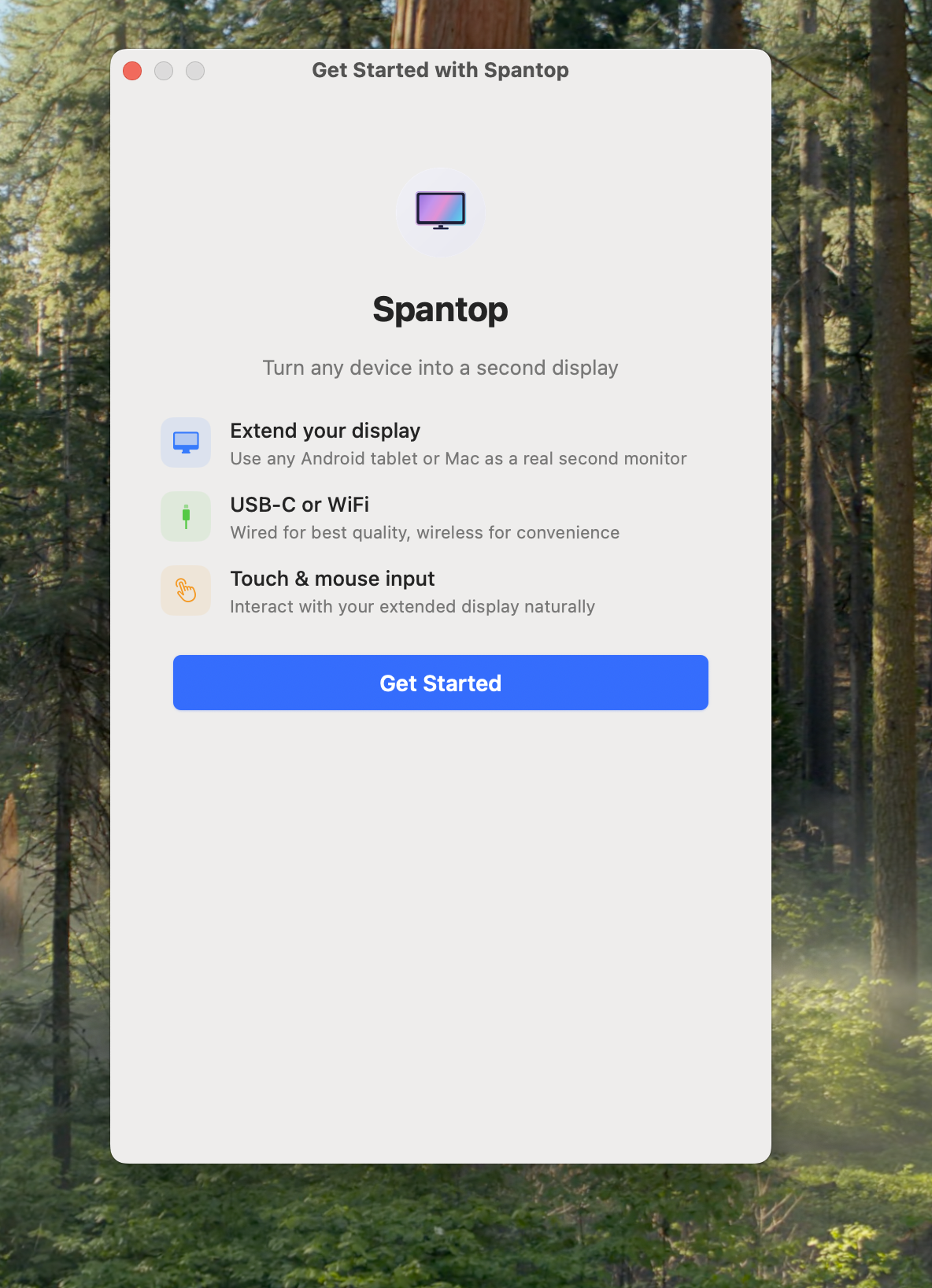 Step 1: Welcome Screen
