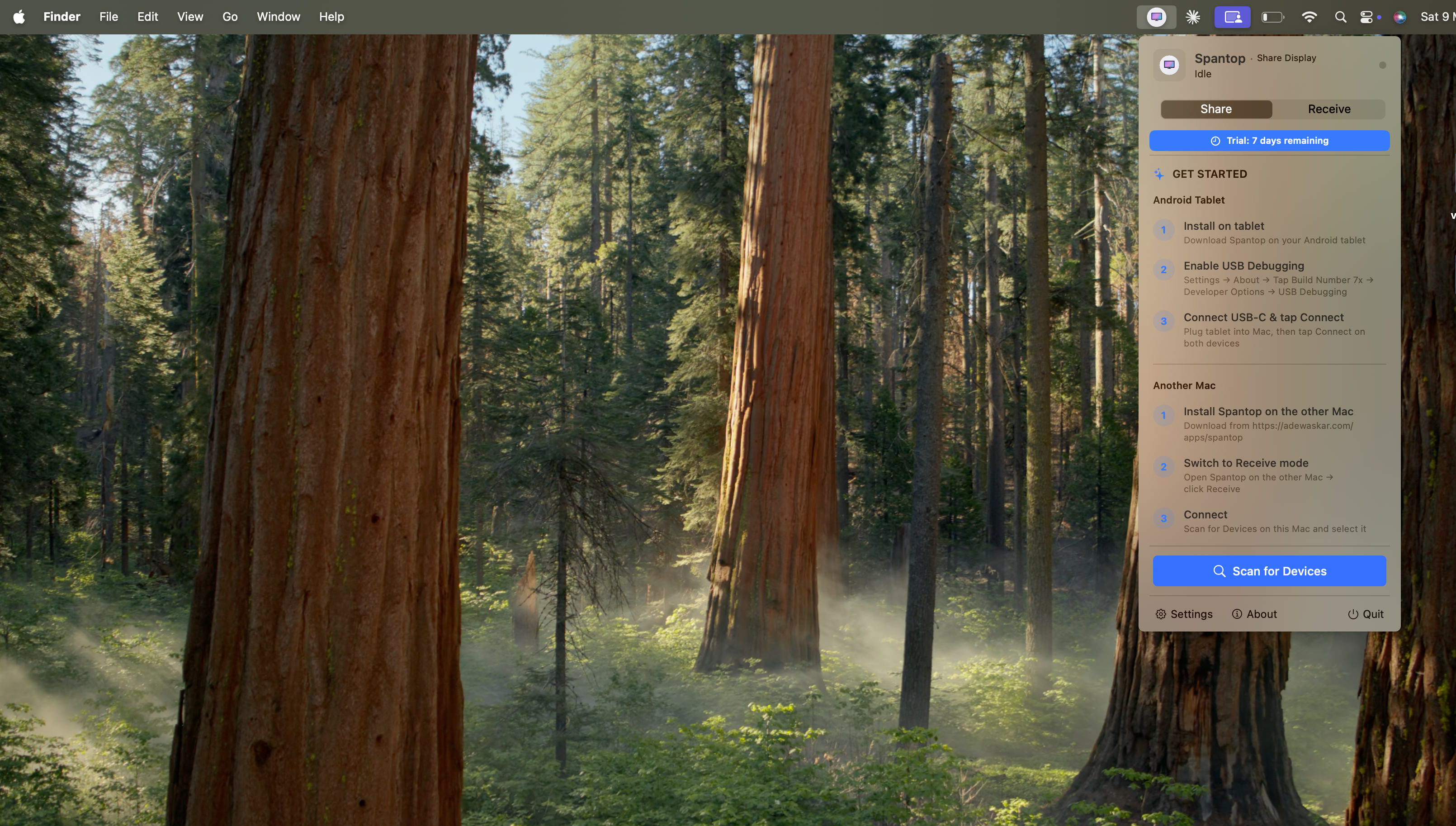 Step 8: The Main Menu Bar Interface